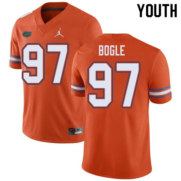 Jordan Brand Youth #97 Khris Bogle Florida Gators College Football Jerseys Sale-Orange - Click Image to Close